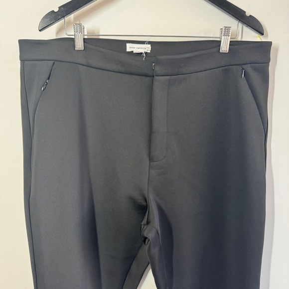 Good American Black Slim Fit Pants Women’s Stretch Workwear TrousersSize 18 - Picture 3 of 14